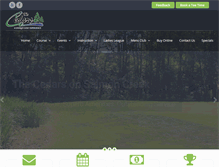 Tablet Screenshot of golfcedars.com